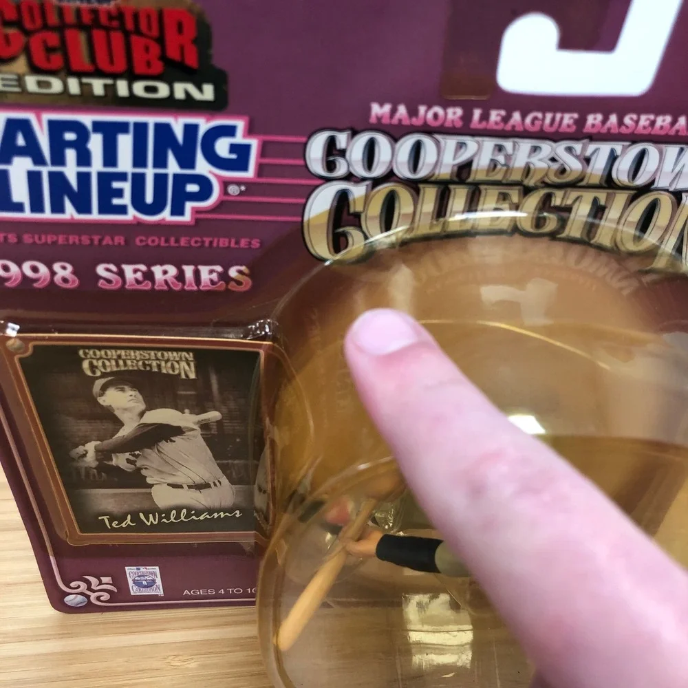 Kenner Starting Lineup Ted Williams Baseball Figure 1998 Red Sox Cooperstown NIB